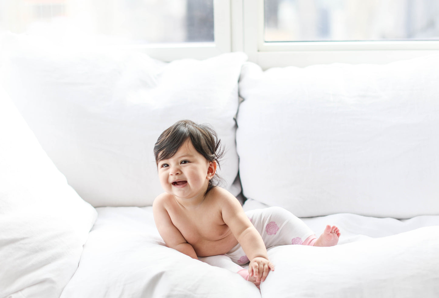 Boo Boo Baby Pants - Pink Rose