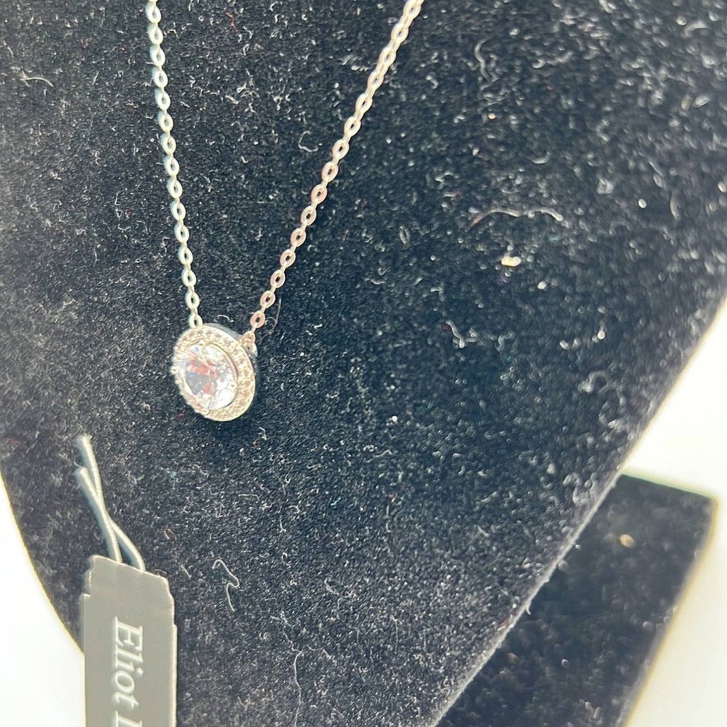ELIOT DANORI Silver-Tone Crystal Pendant Necklace