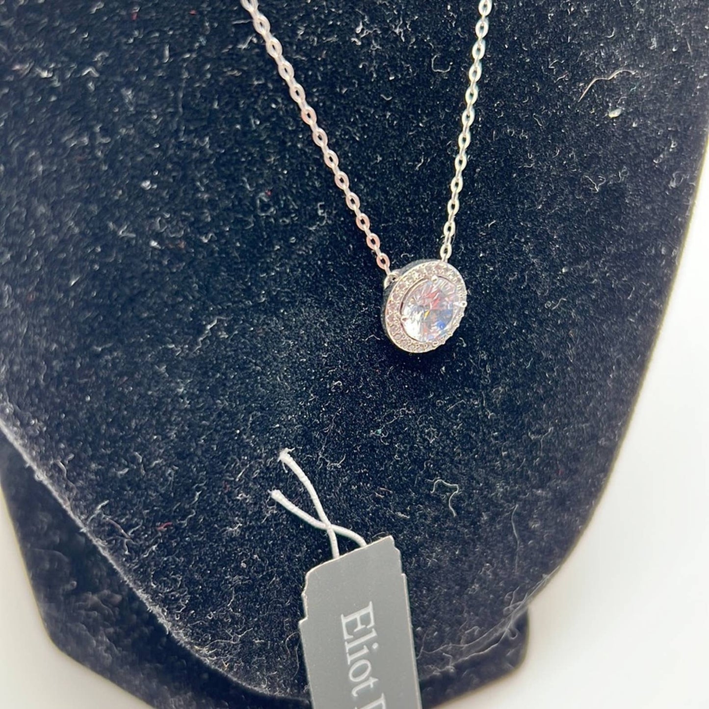 ELIOT DANORI Silver-Tone Crystal Pendant Necklace