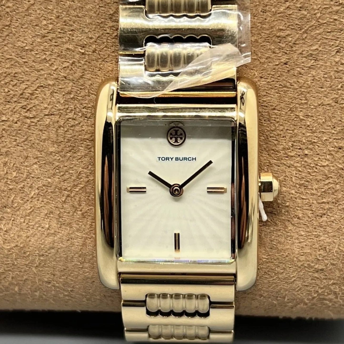 NEW TORY BURCH ELEANOR WATCH GOLD-TONE STAINLESS STEEL TBW1023
