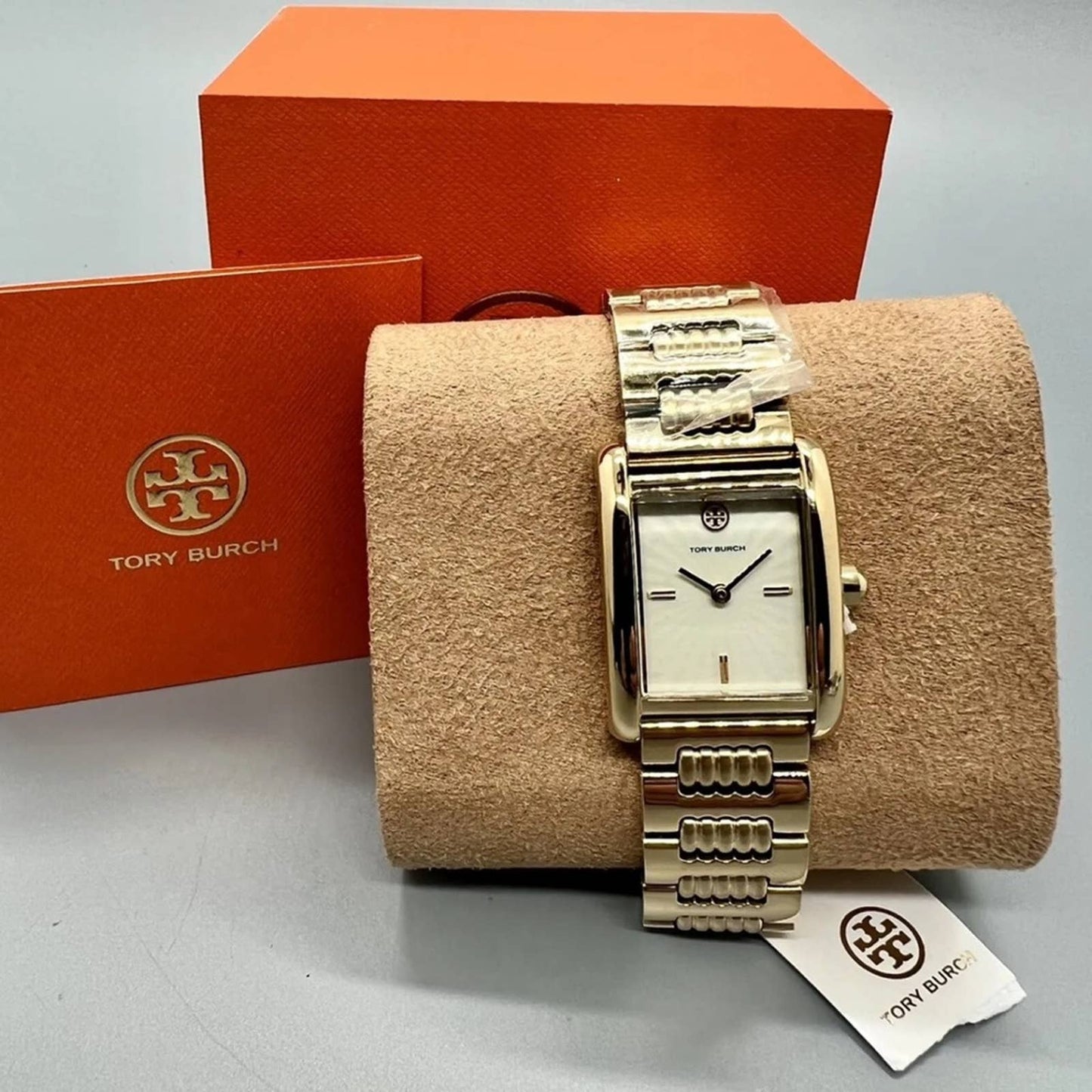 NEW TORY BURCH ELEANOR WATCH GOLD-TONE STAINLESS STEEL TBW1023