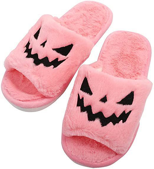 Womens Various Color Scheme Halloween Slippers