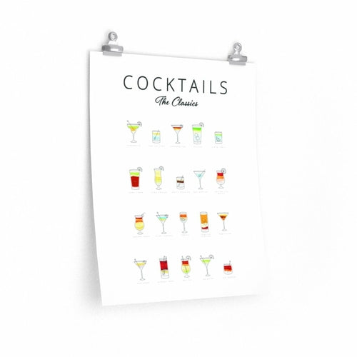 Cocktails Art Poster