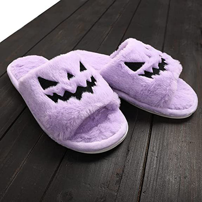 Womens Various Color Scheme Halloween Slippers