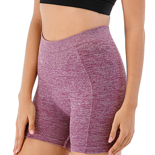 Womens Red Wine Yoga Sports Shorts