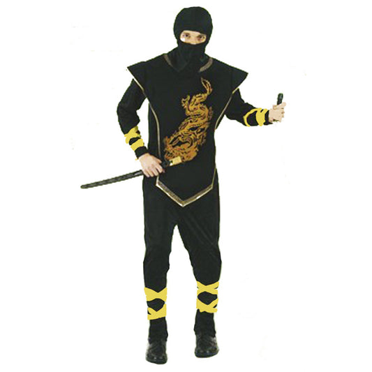 Ninja Black and Yellow Halloween Costume