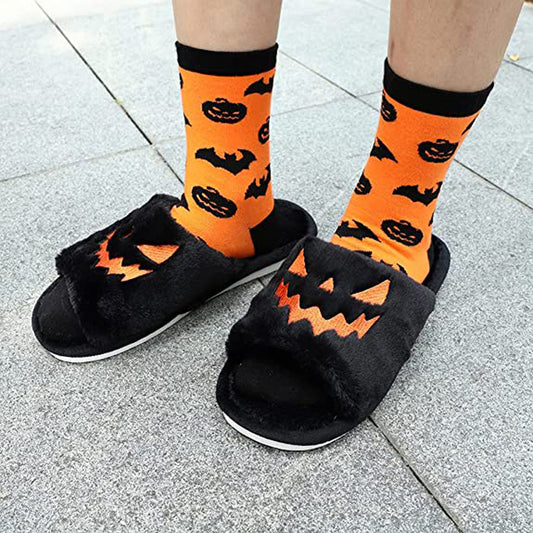 Womens Various Color Scheme Halloween Slippers