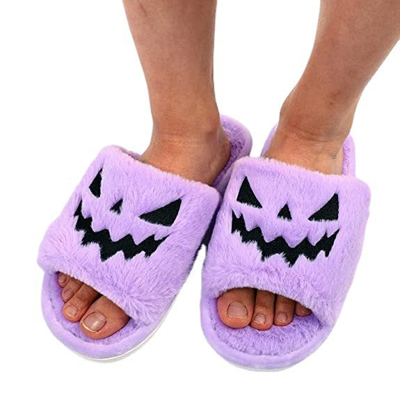 Womens Various Color Scheme Halloween Slippers