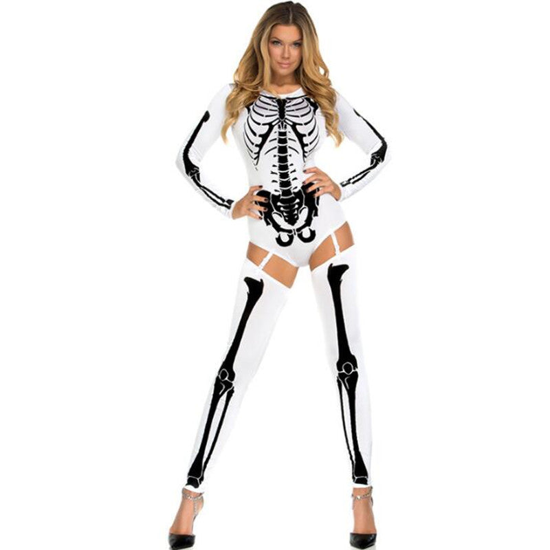 Womens Skull Zombie Costume /Different Color Schemes