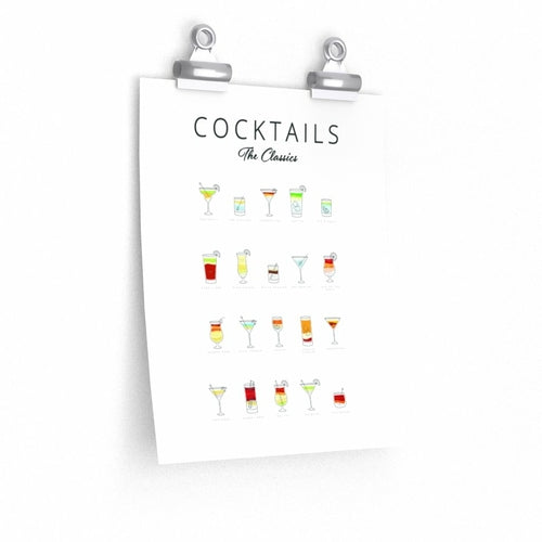 Cocktails Art Poster