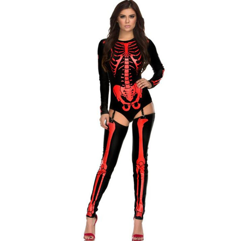 Womens Skull Zombie Costume /Different Color Schemes