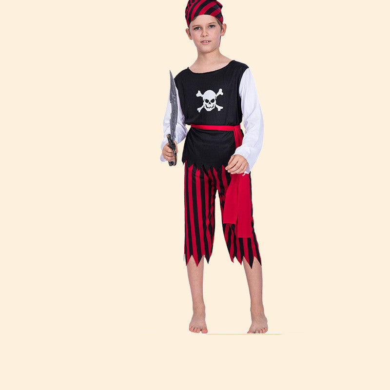 Halloween Pirate Skull Boy Costume