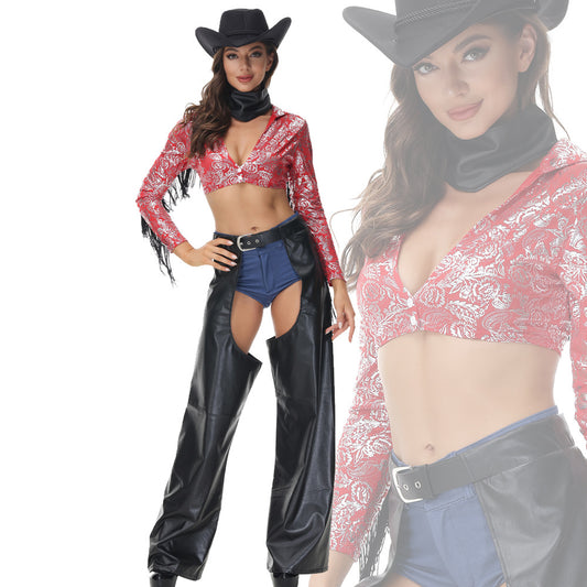 Women Wild West Cowgirl Halloween Costume