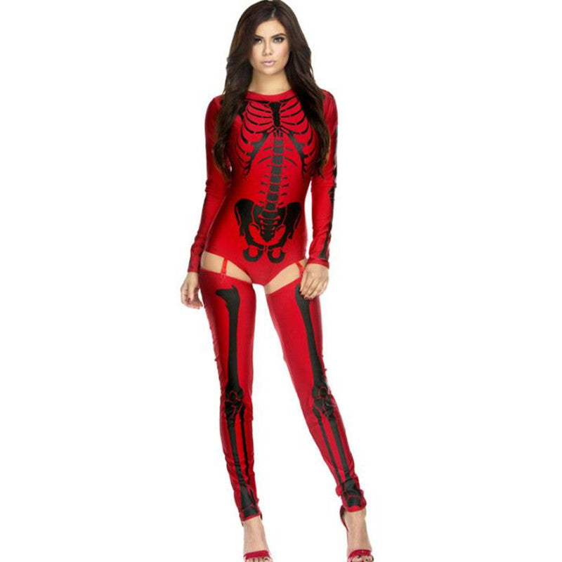 Womens Skull Zombie Costume /Different Color Schemes