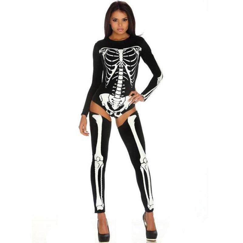 Womens Skull Zombie Costume /Different Color Schemes