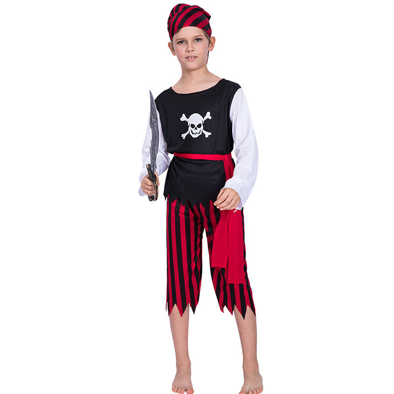 Halloween Pirate Skull Boy Costume