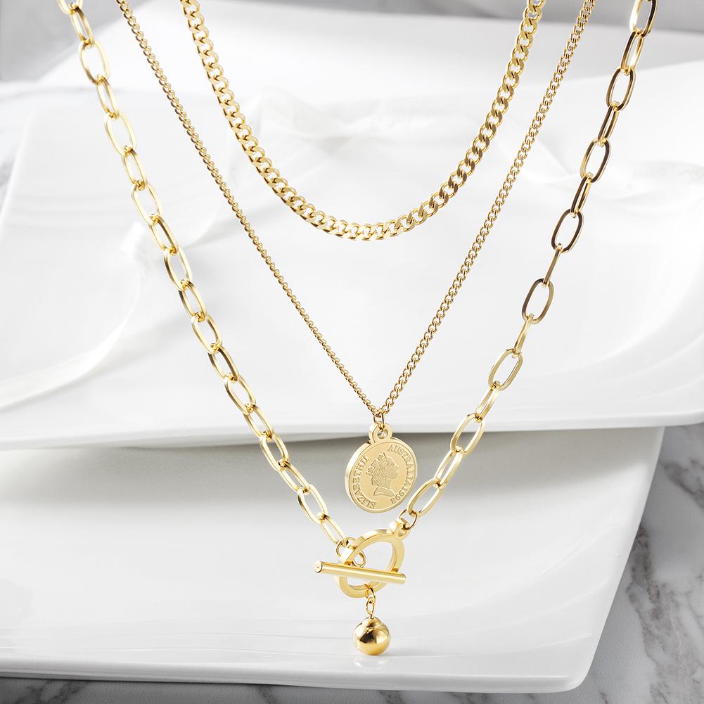 Multi-layered Coin Necklace