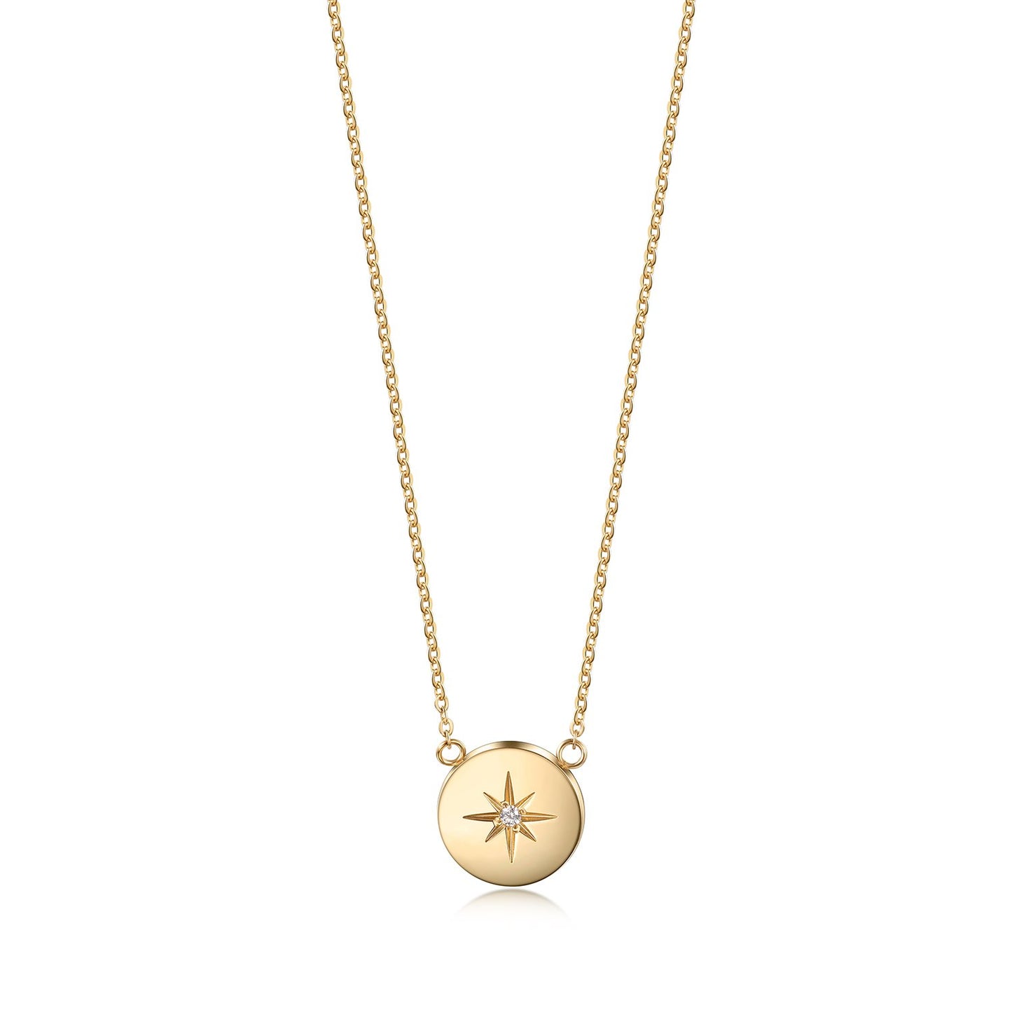 Gold North Star Necklace