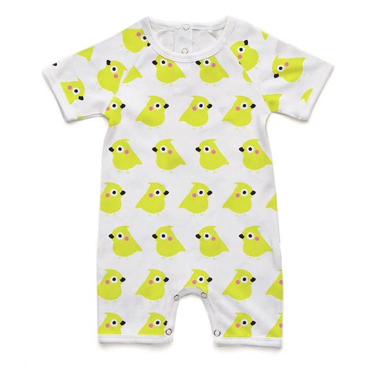 The Yellow Chick - Short Baby Romper - 100% Organic