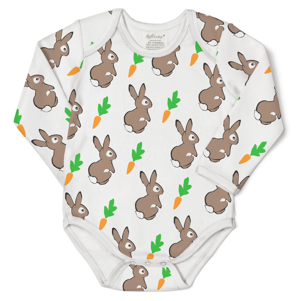 Rabbit and Carrot Onesie - 100% Organic