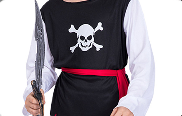 Halloween Pirate Skull Boy Costume