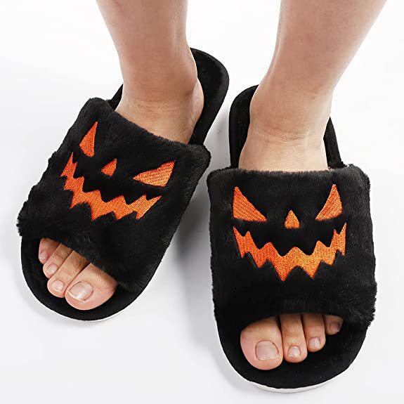 Womens Various Color Scheme Halloween Slippers