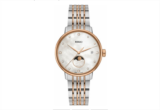 Rado Coupole Classic White MOP Dial Moon Phase R22883943