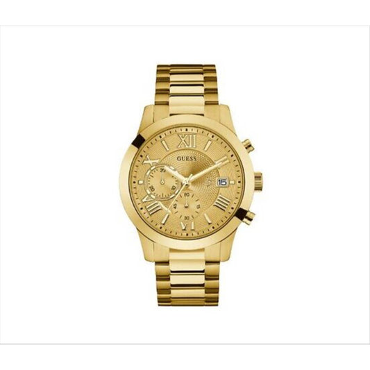 NWOT Guess Gold-Tone Chronograph Classic Dress Watch