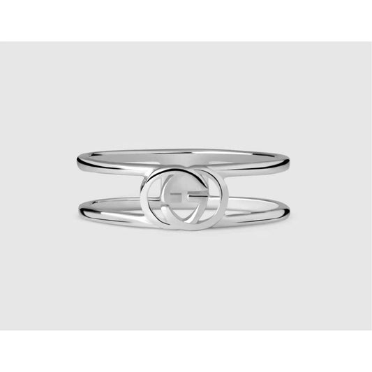 Gucci Double G Ring 925 Sterling Silver Size 12 (US 6)