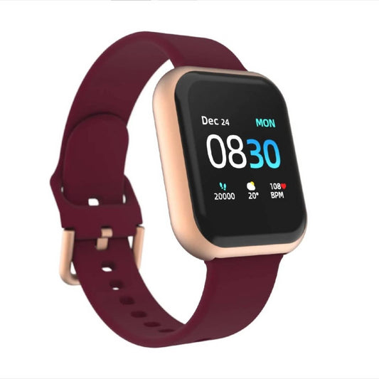 ITOUCH Air 3 Unisex Heart Rate Merlot Strap Smart Watch 40mm