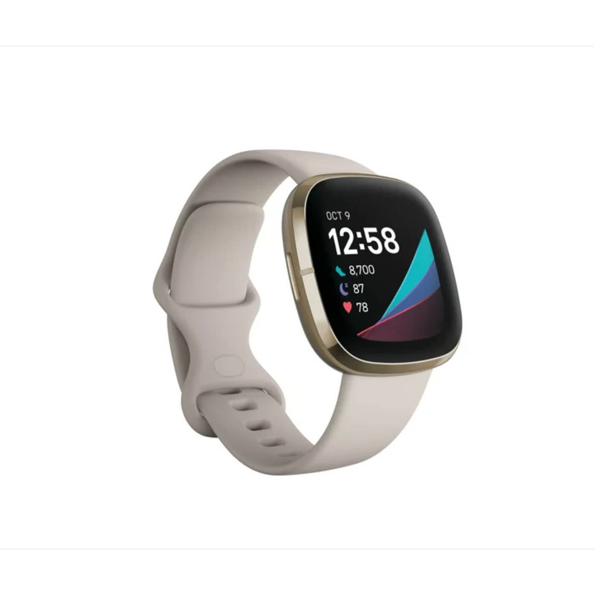 White Fitbit Sense Advanced Health Smartwatch