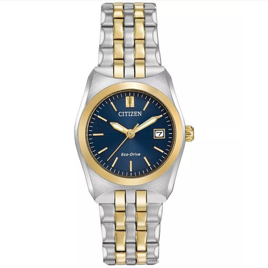 CITIZEN Eco-Drive CORSO Two-Tone Blue Dial Women's Watch - EW2294-53L