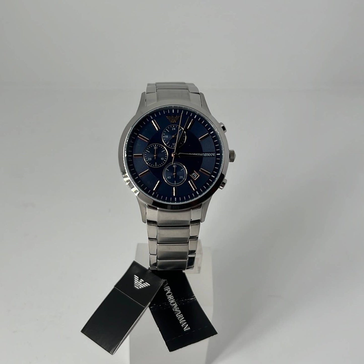 EMPORIO ARMANI Renato Chronograph Quartz Blue Dial Men's Watch