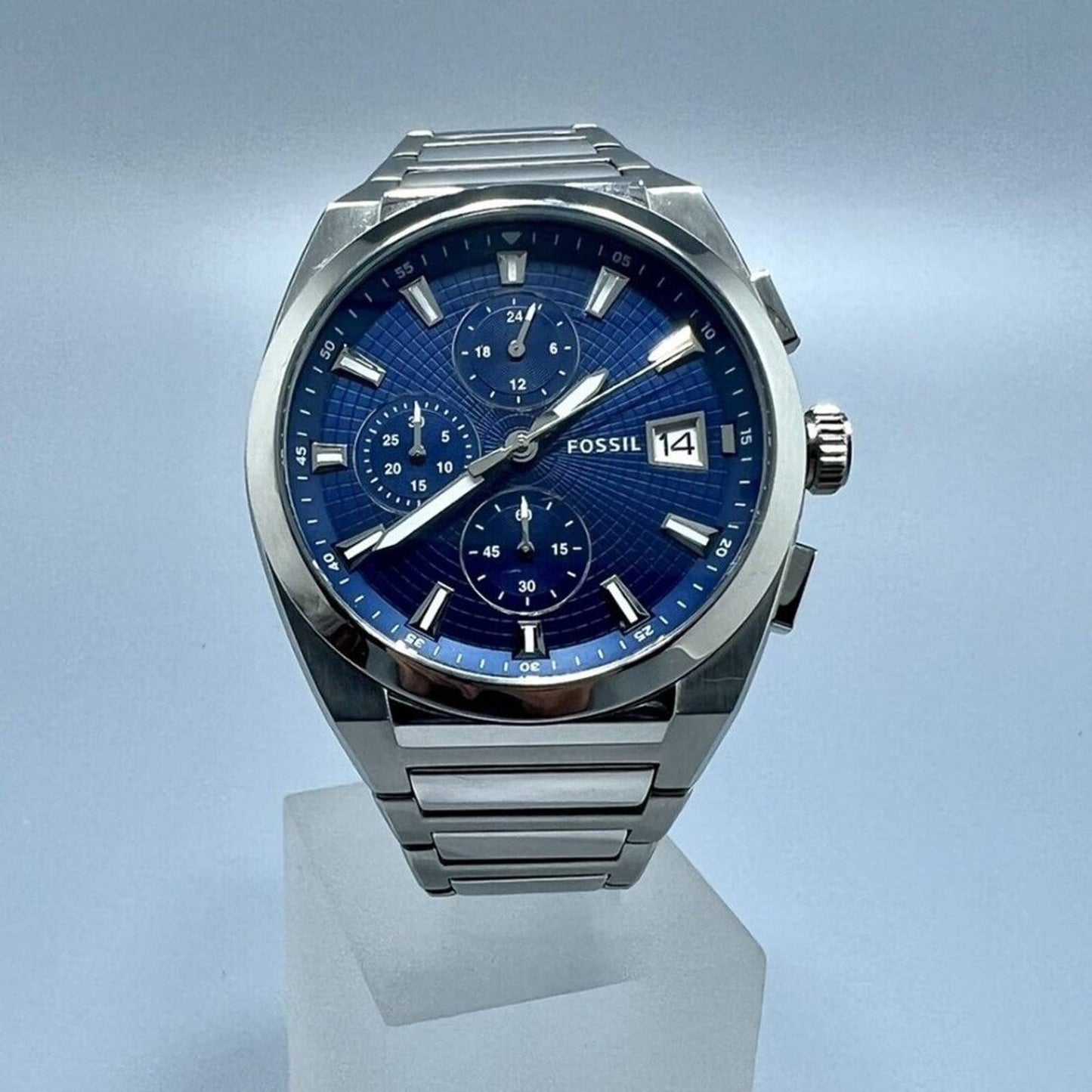 Fossil Everett FS5795 Elegant Chronograph Stainless Steel Watch