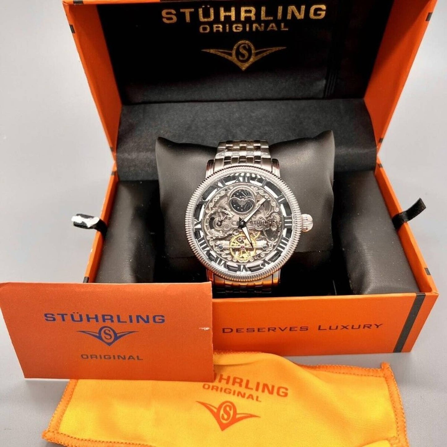 Stuhrling Special Reserve Dual Time Automatic 48mm Skeleton