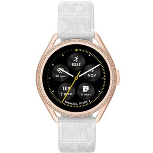 Women's Gen 5E Michael Kors White Rubber Smartwatch, 43mm