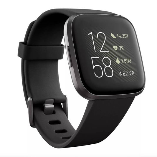 Fitbit Versa 2 Health & Fitness Smartwatch (FB507BKBK)