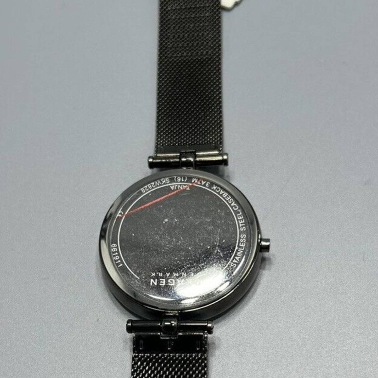 Skagen Women's Tanja Three-Hand Gunmetal Steel Mesh Watch (Model: SKW2829)