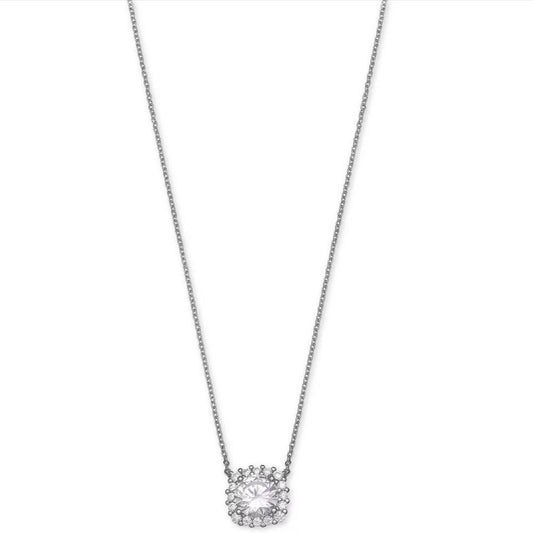 GIANI BERNINI Cubic Zirconia Halo Pendant Necklace in Sterling Silver