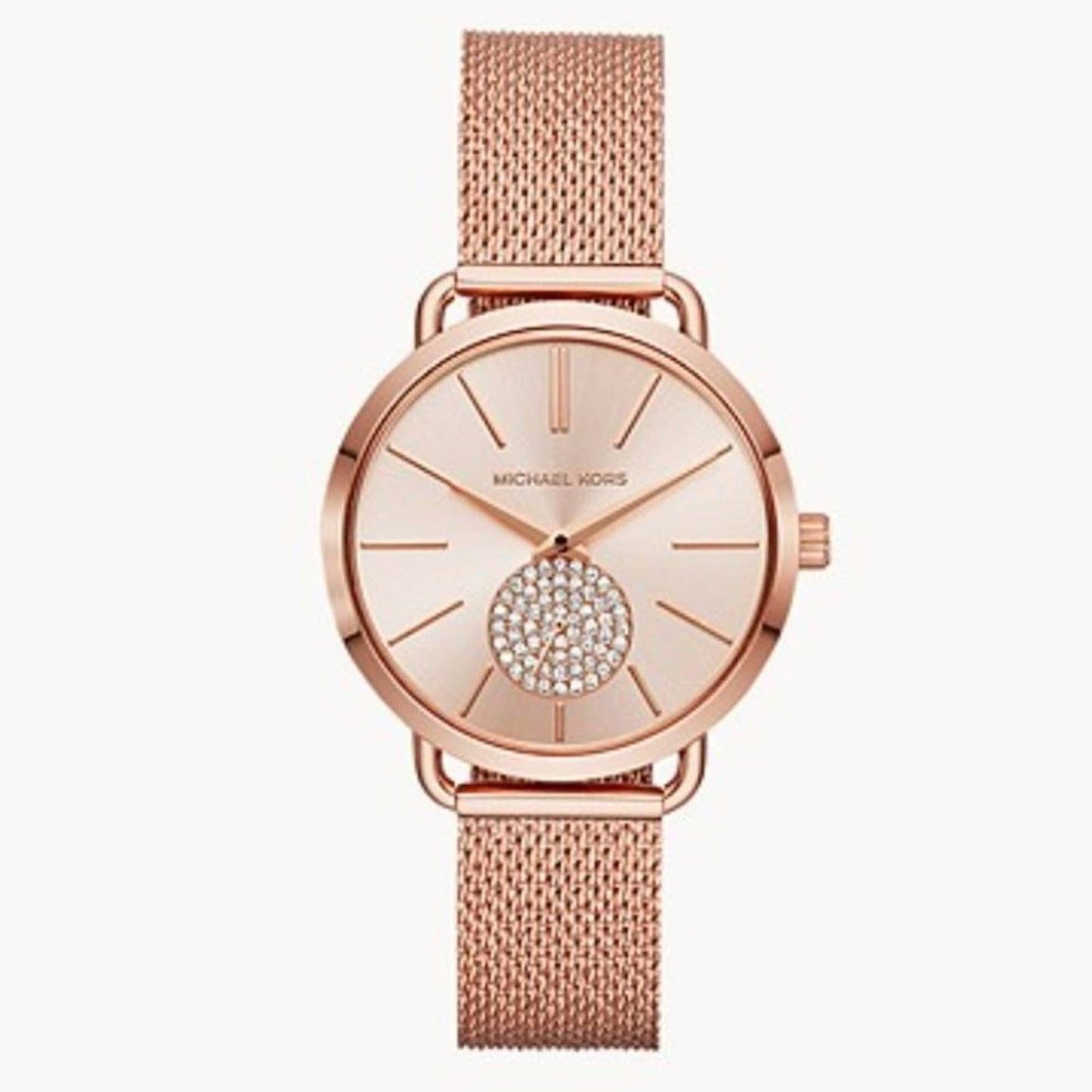 MICHAEL KORS PORTIA ROSE GOLD CRYSTALS WOMEN'S MK4598 WATCH