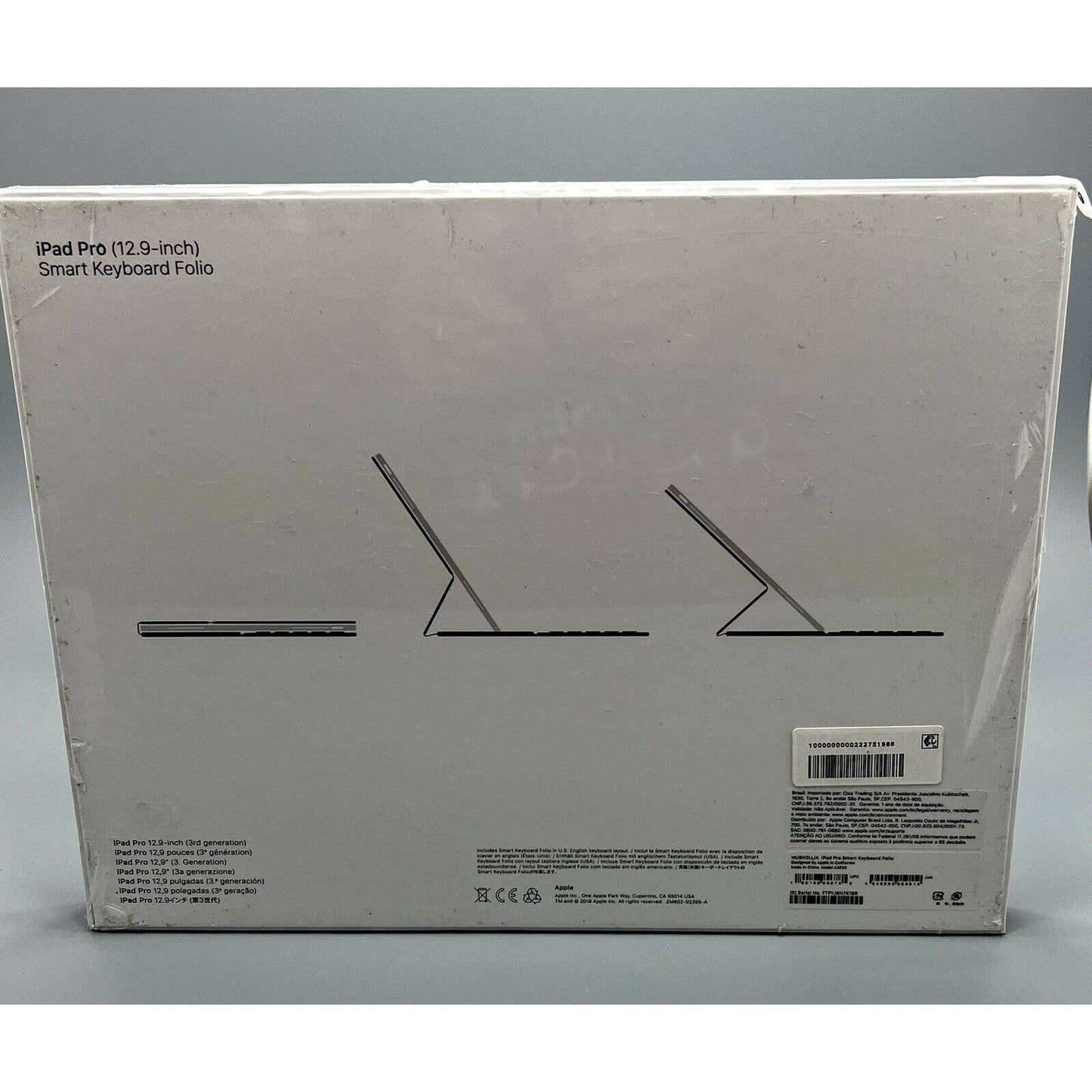 Apple Smart Keyboard Folio: iPad Keyboard case for iPad Pro 12.9‑inch (3rd, 4th, 5th, 6th Generation)