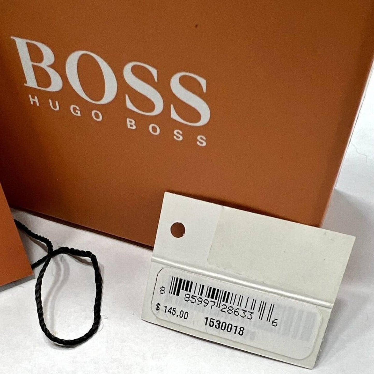 Hugo Boss Men's Dare Black Leather Strap Black Dial Watch NIB 1530018