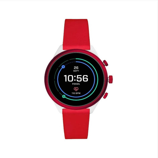 Fossil FTW6052 Sport Smartwatch 41MM Red Silicone