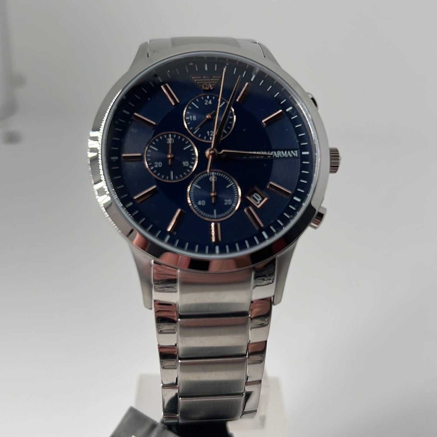 EMPORIO ARMANI Renato Chronograph Quartz Blue Dial Men's Watch