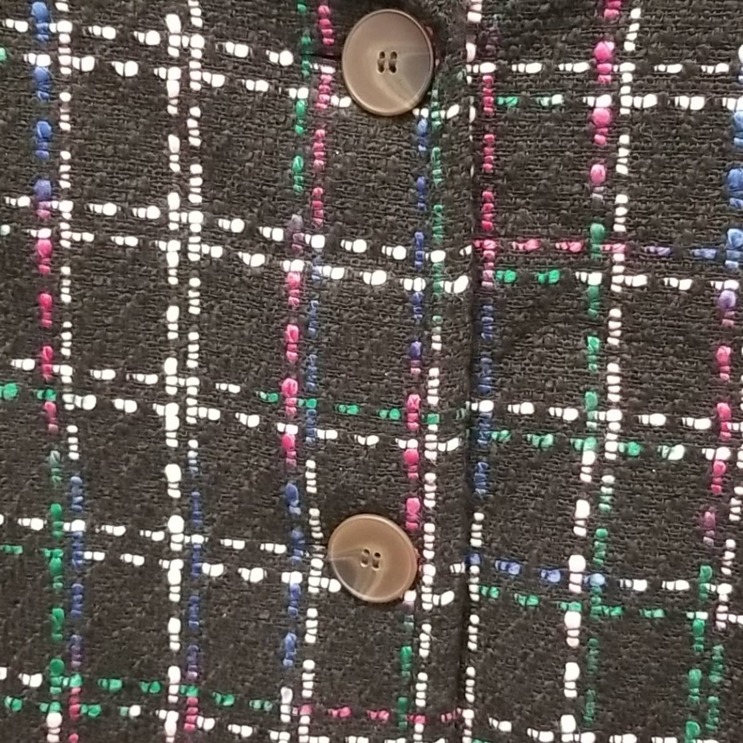 NWT Charter Club Petite Tweed Plaid Jacket