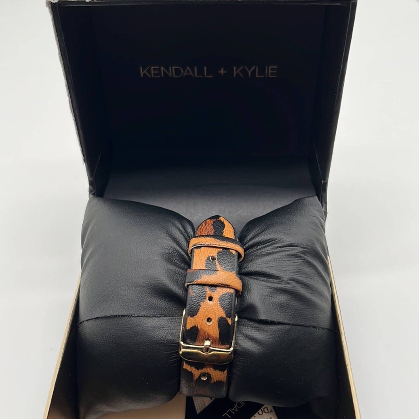 Kendall + Kylie Womens Brown Leather Strap Watch 14379g-42-A39