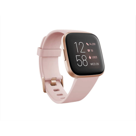 Fitbit - Versa 2 Smartwatch 40mm Aluminum - Petal/Copper Rose FB507RGPK