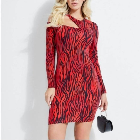 NWT Shasti Animal Print Bodycon Dress