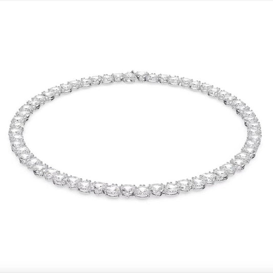 Swarovski Crystal Millenia Necklace Trilliant Cut, White, Rhodium Plated 5621138