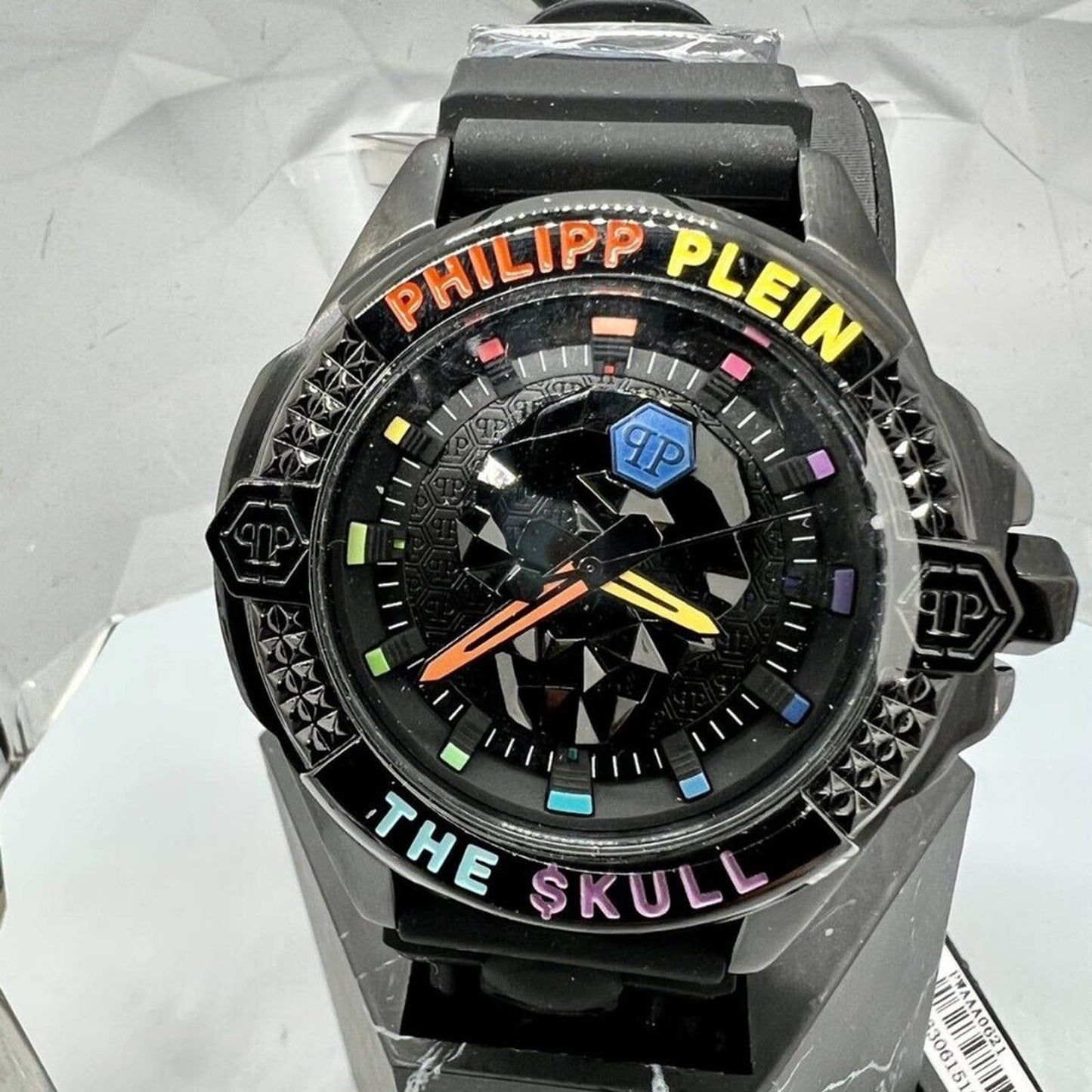 Philipp Plein Black Mens Analogue Watch The $kull PWAAA0621